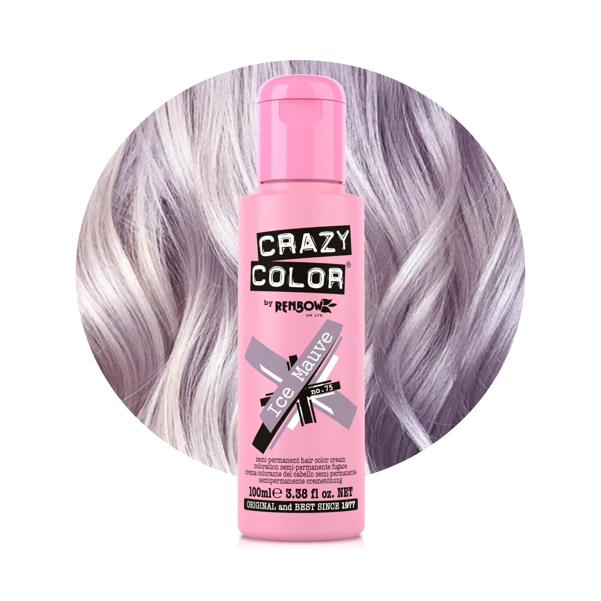 Crazy Color Vibrant Candy Floss Semi-Permanent Hair Dye. Highly Pigmented Pastel Pink Conditioning & Oil Nourishing Vegan Formula | No Bleach or Ammonia | 100ml — view 17