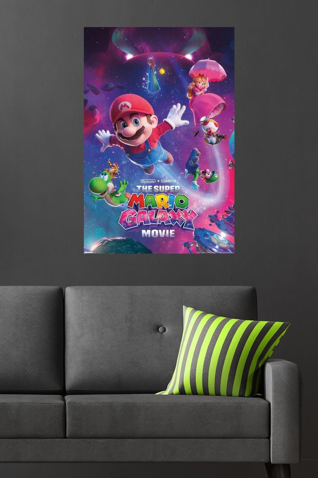 Nintendo The Super Mario Galaxy Movie (2026) - Key Art Wall Poster, 34L" x 22.4W", Unframed Version — view 4