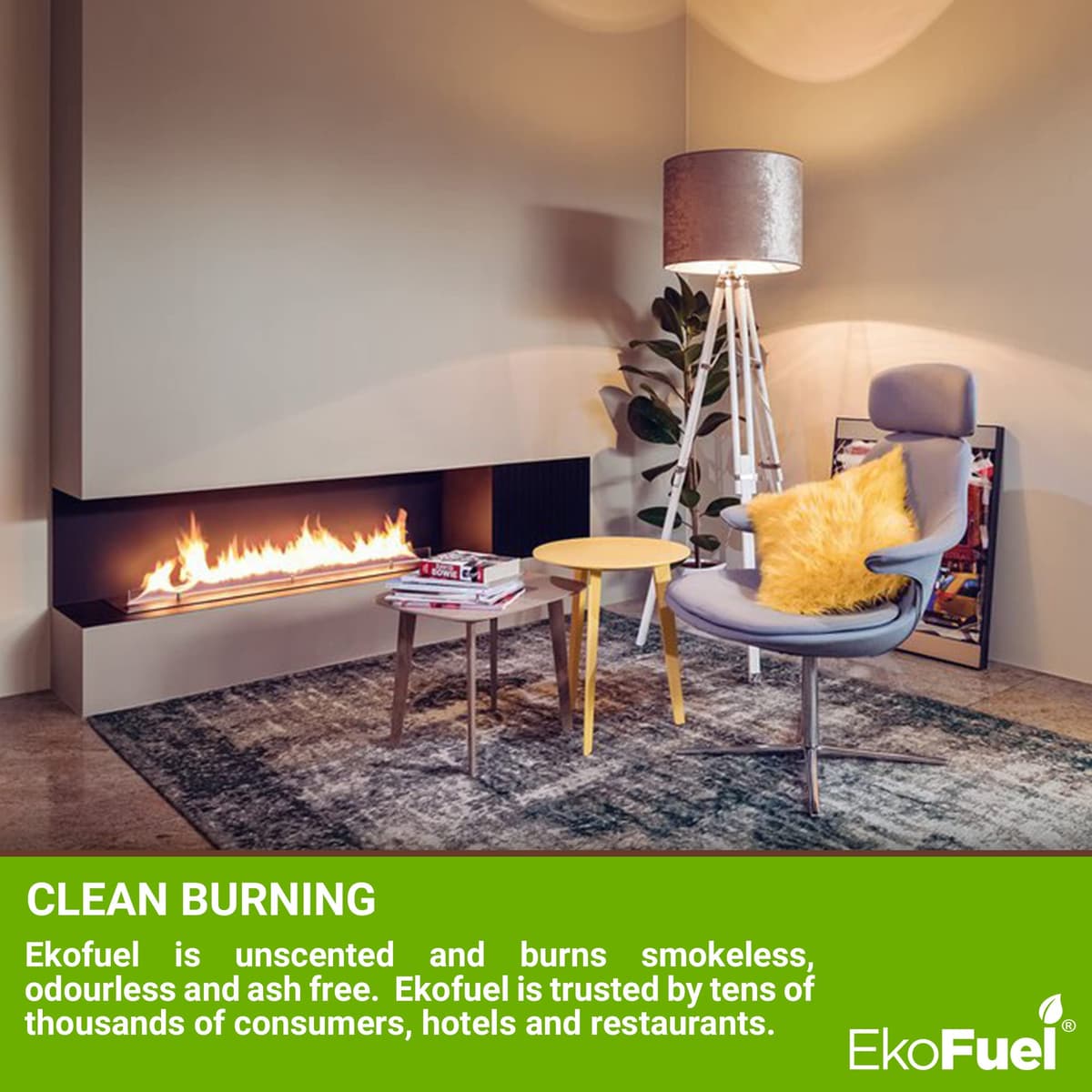 EKOFUEL (6 Litre) Premium Bioethanol Fuel – Bio Ethanol Liquid Fuel for Fires Pits, Fireplace | High Purity Clean Burning Bio Ethanol Fuel | Indoor & Outdoor Ethanol Fuel | Bioethanol Fuel Liquid — view 4