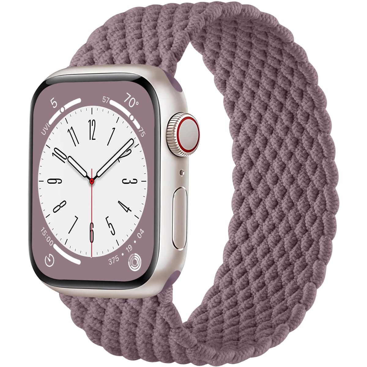 Maledan Braided Solo Loop Strap Compatible with Apple Watch Strap 38mm 40mm 41mm 42mm 44mm 45mm 46mm 49mm for Women Men, Adjustable Stretchy Sport Band for iWatch SE Series 10 9 8 7 6 5 4 3 2 1 — view 11