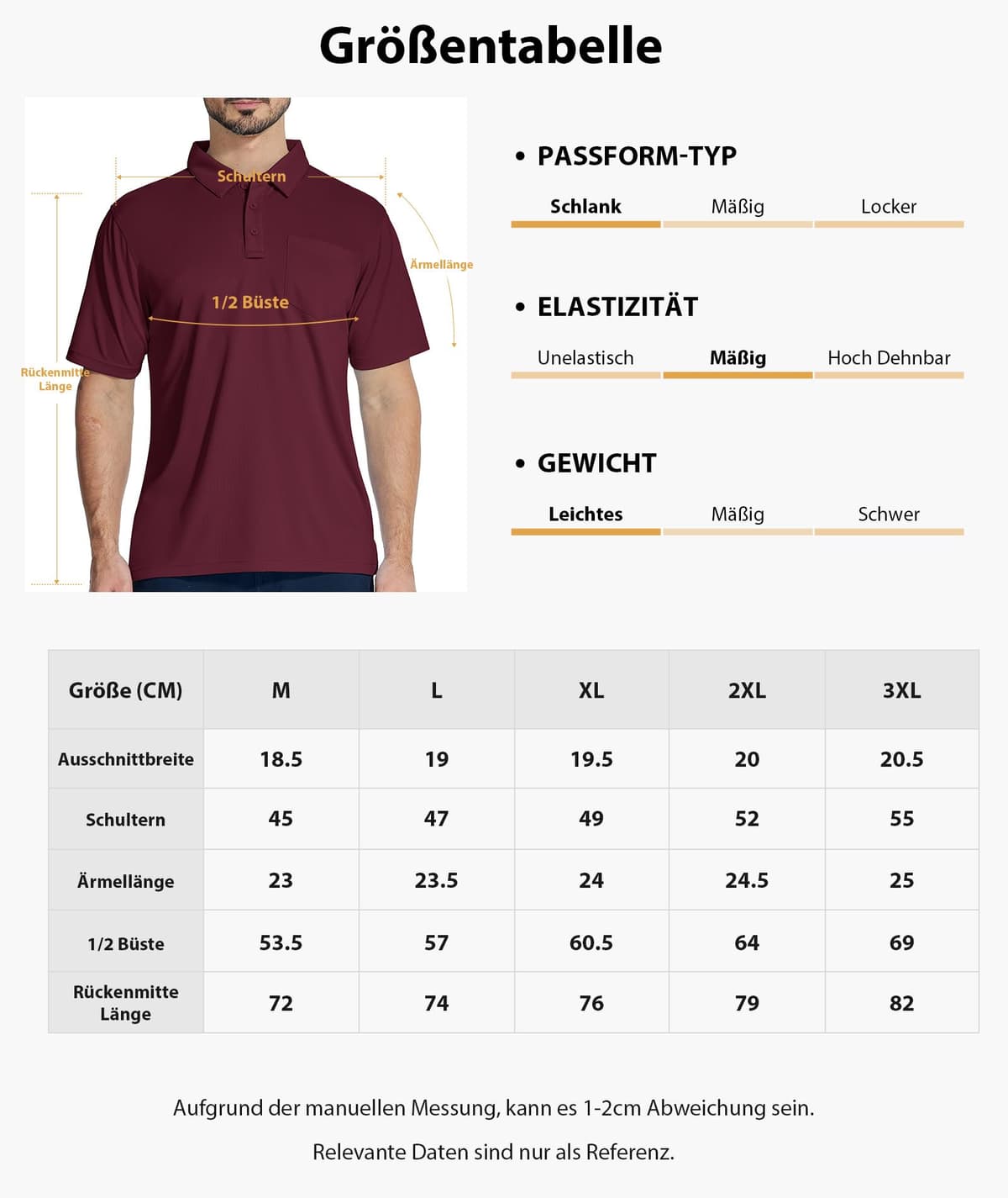 SwissWell Lote de 2 Polo Hombre Manga Corta Transpirable Golf Polos Camisa para Hombre — view 5