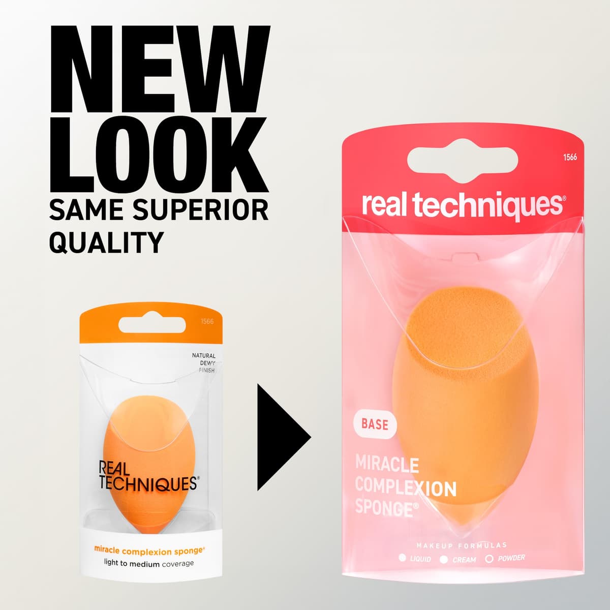 Real Techniques Miracle Complexion Sponge for Liquid & Cream Makeup, 3-Point Design for Seamless Application, Streak-Free Natural Dewy Finish, Latex-Free, Cruelty-Free, Vegan, Easy to Clean, 1 Count — view 5