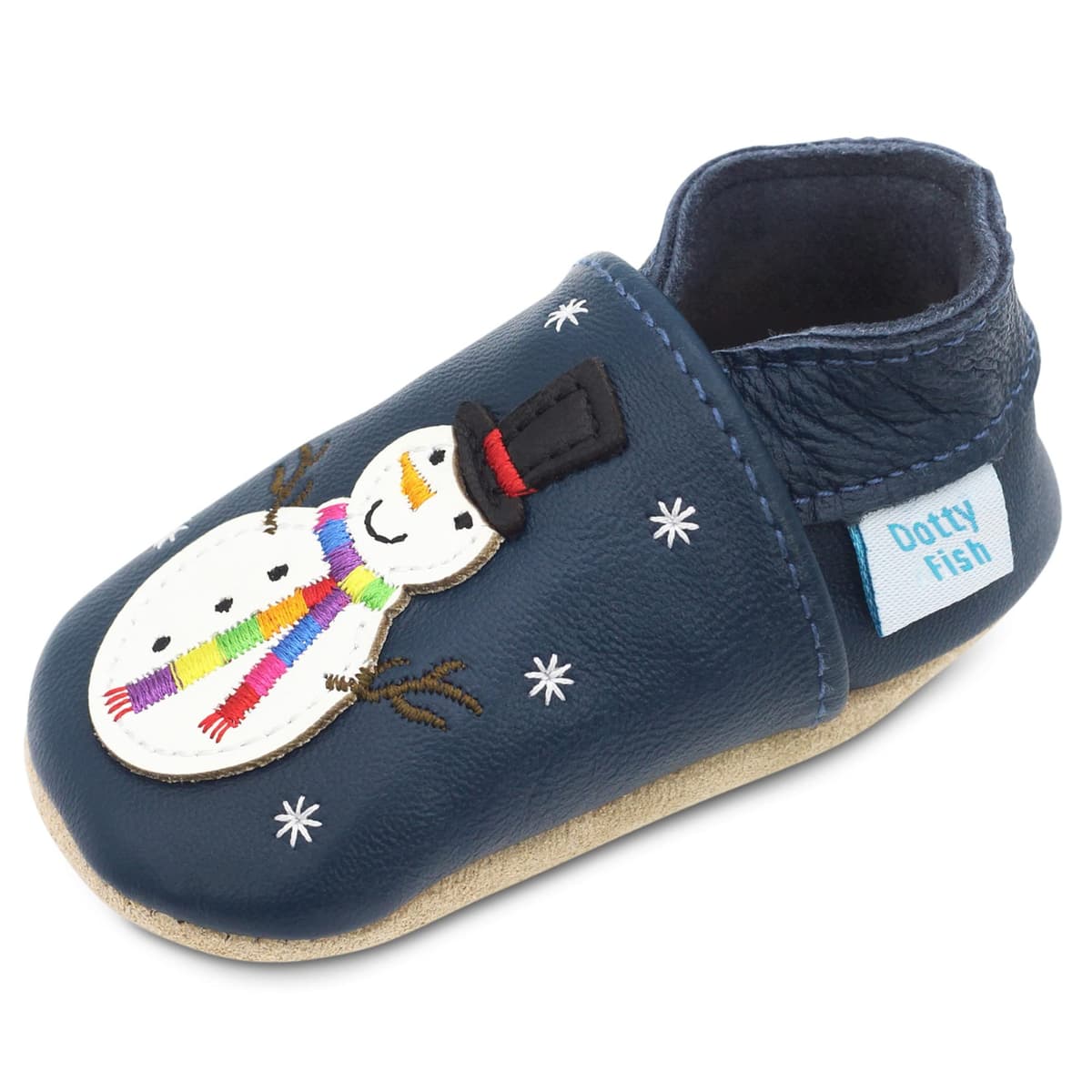 Dotty Fish Unisex Soft Leather Shoes, Unisex Baby First Walker Shoe — view 20