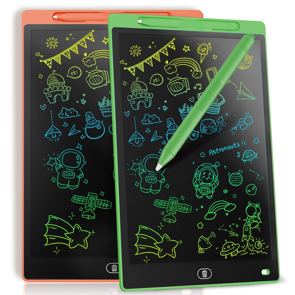 Genialba Tableta de Escritura LCD de Colores de 8,5, Tablero de Dibujo Electrónico - Tablero de Grafiti con Pizarra de Dibujo Borrable Portátil, Regalo para Niños (Rosa) — view 23