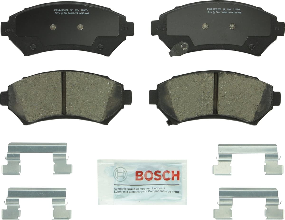 Bosch BC914 QuietCast Premium Ceramic Disc Brake Pad Set For: Acura ILX; Honda Accord, Civic, CR-V, Element, Fit, Front — view 151