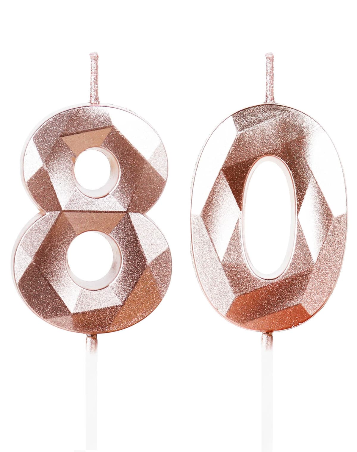 Yiran 50th Birthday Candles, Gold Number 50 Happy Birthday Candles, Cake Topper Decorations for Birthday Party, Wedding Anniversary Celebration Supply — view 209