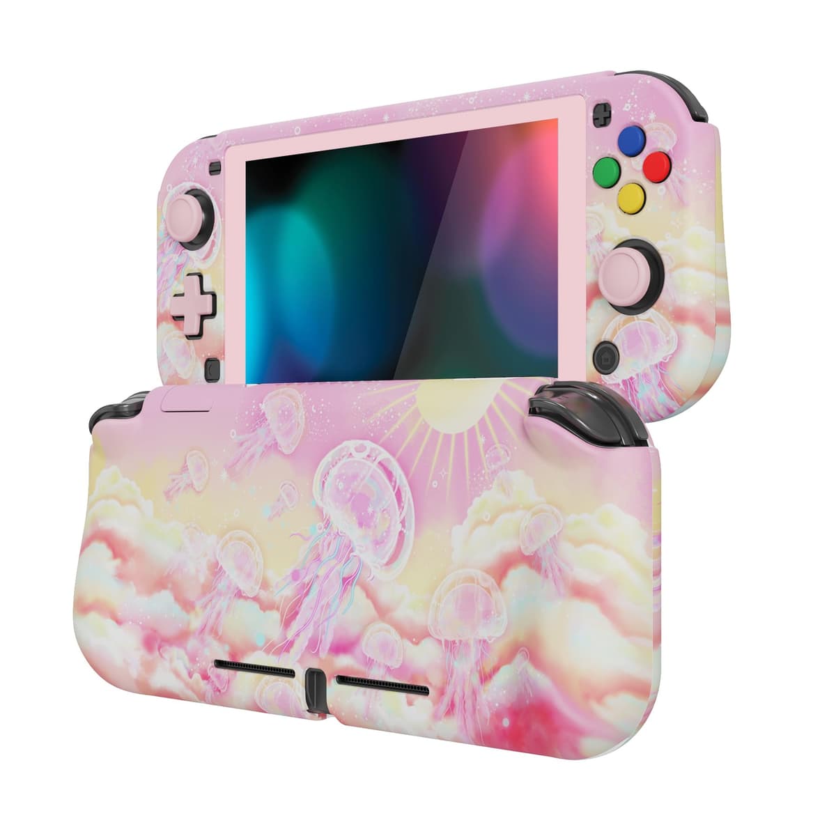 playvital ZealProtect Protective Case for Nintendo Switch Lite, Hard Shell Grip Cover for Nintendo Switch Lite w/Screen Protector & Thumb Grip Caps & Button Caps - Antique Yellow — view 117