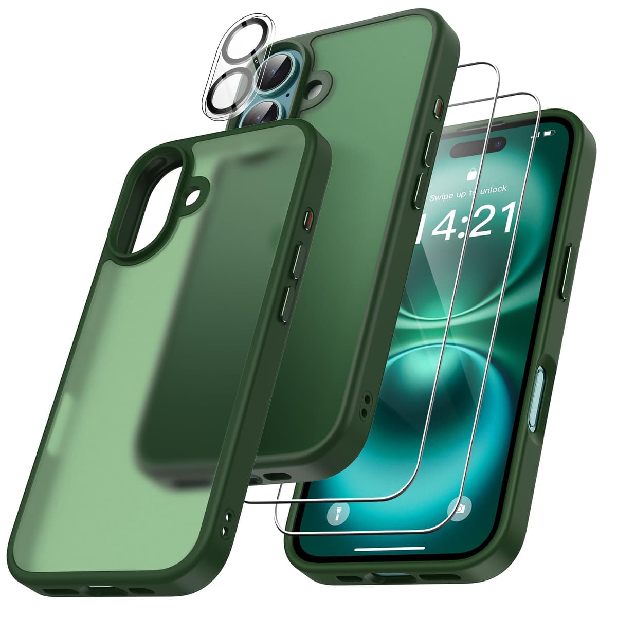 FLLAO 4 en 1 Funda para iPhone 15 con 2 Protector Pantalla y 1 Protector Lente Cámara, [Almohadilla de Aire integrada] Antigolpes Antiarañazos Carcasa 6,1 Pulgadas, Transparente — view 76