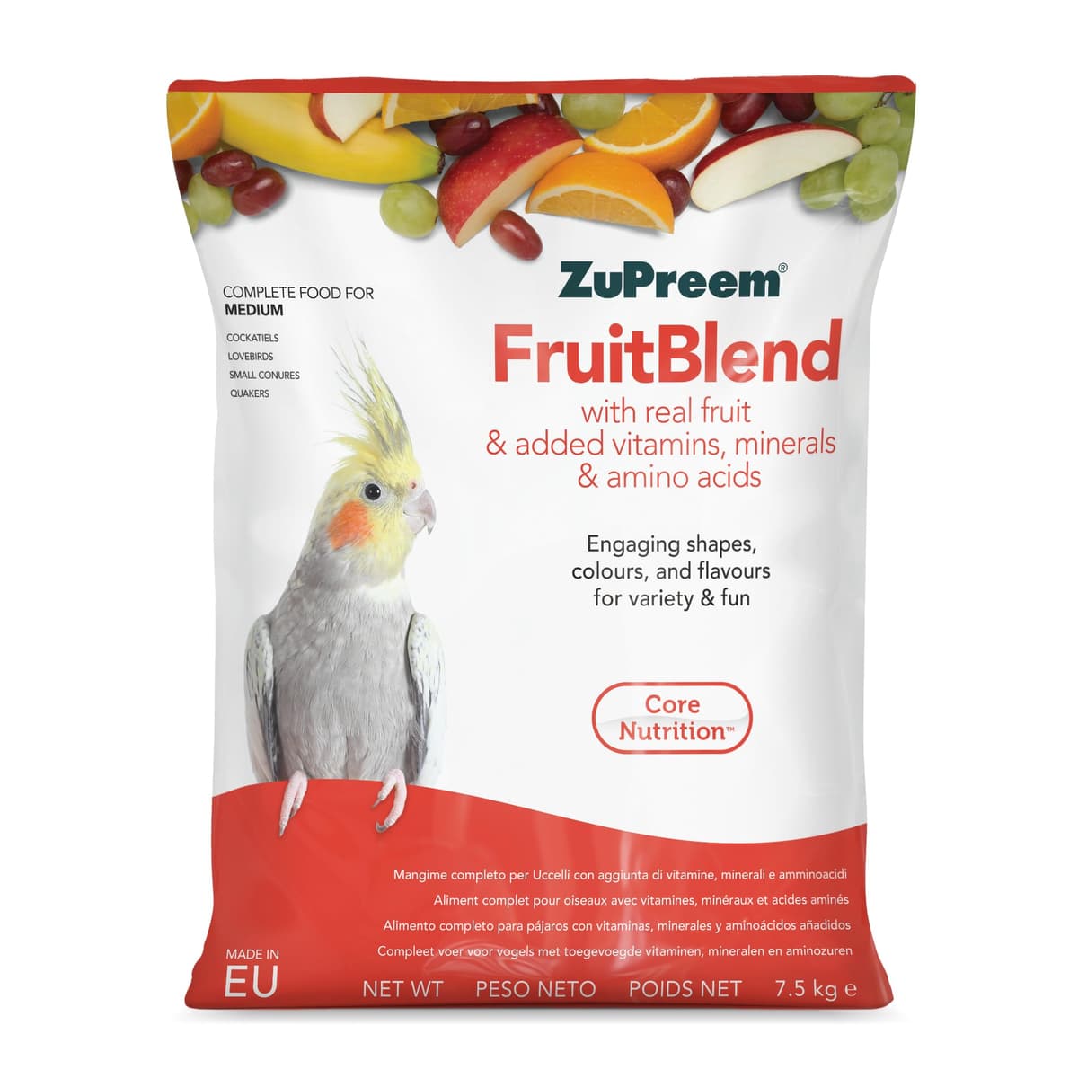 Zupreem Multifrutas Alimento para Aves de Compañía - Frutas y Vitaminas - Pienso para Pájaros Indicado para Loros, Guacamayos, Cacatúas, Caiques y Otros Pájaros Medios-Grandes y Grandes - 1,5 kg — view 10
