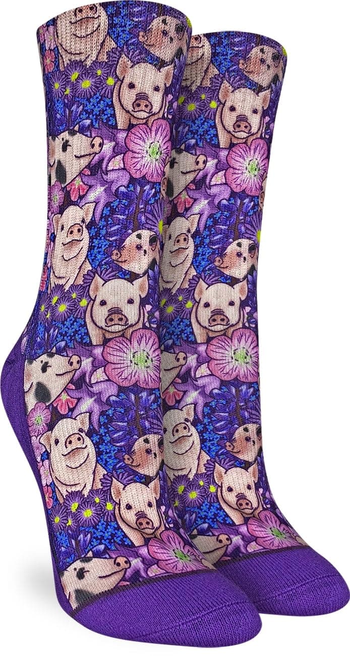 Good Luck Sock Women's Floral Dinosaurs Socks, Shoe Size 5-9 — view 191