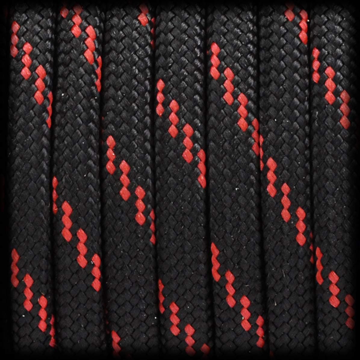 Ganzoo Paracord 550 Tipo 3 Cuerda 4 mm Negro Rojo, 30 m, 7 hebras internas, Funda Poliester/Nylon, Lavable y Ligera, para Pulseras, llaveros, Collar y Correa de Perro, Camping y Bricolaje — view 5