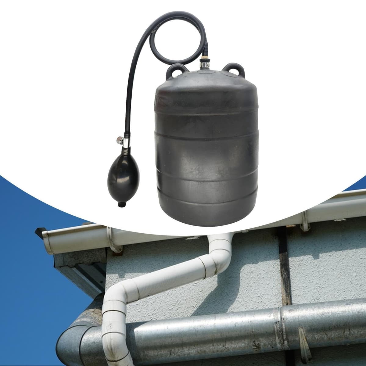 Fiocias Tapón Inflable para Tubería Plug de Caucho Reutilizable Reparación de Plomería Práctico con Bola Manual Adecuado para Inspecciones de Drenaje Pruebas, tal como se describe, Dn100 Dn110 — view 5