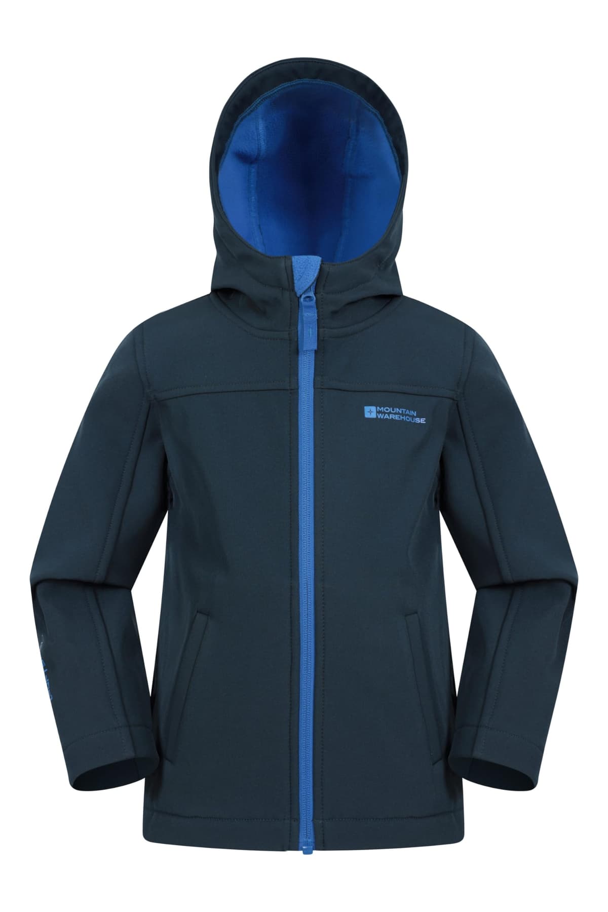 Mountain Warehouse Exodus Kids Softshell Jacket - Breathable, Wind & Water Resistant, Fleece Lined Coat, For Boys & Girls - Best For Sping Summer & Hiking