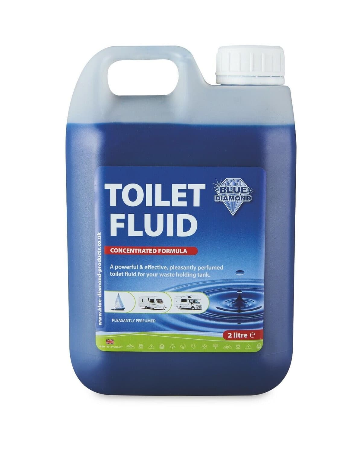 Blue Diamond Chemical Toilet Fluid Twin Pack 2L for Camping Caravan & Motorhomes — view 2