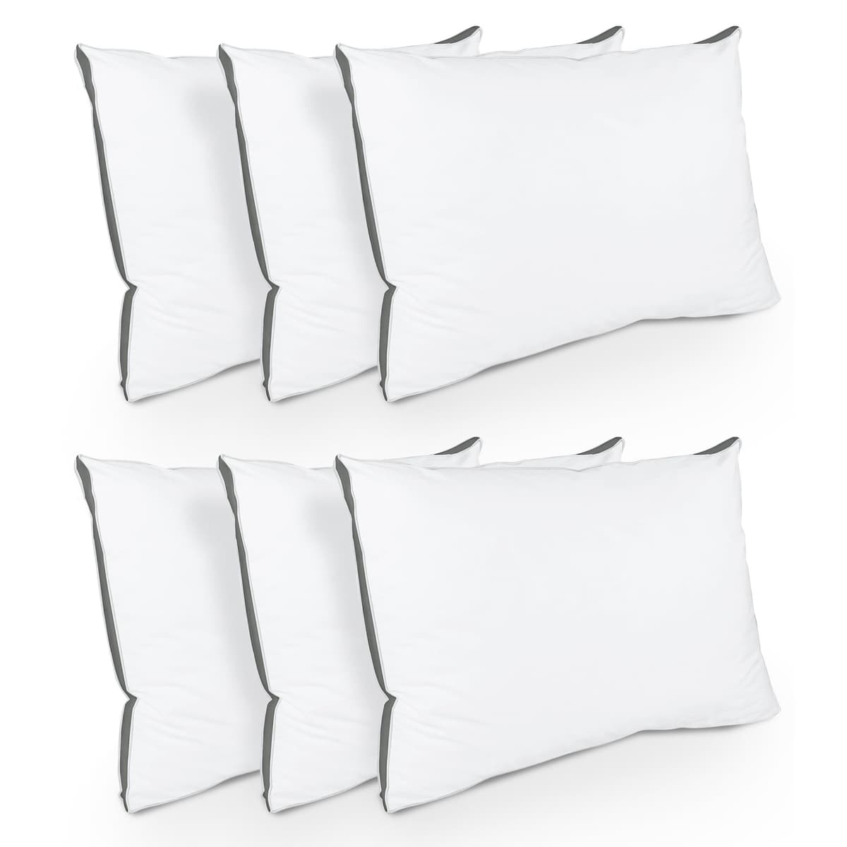 Utopia Bedding Pillows 2 Pack King Size, (Navy) Luxury Hotel Quality Pillows, Brushed Fabric, Bed Pillow for Back, Stomach or Side Sleepers - 20 x 36 inch / 50 x 90 cm — view 9