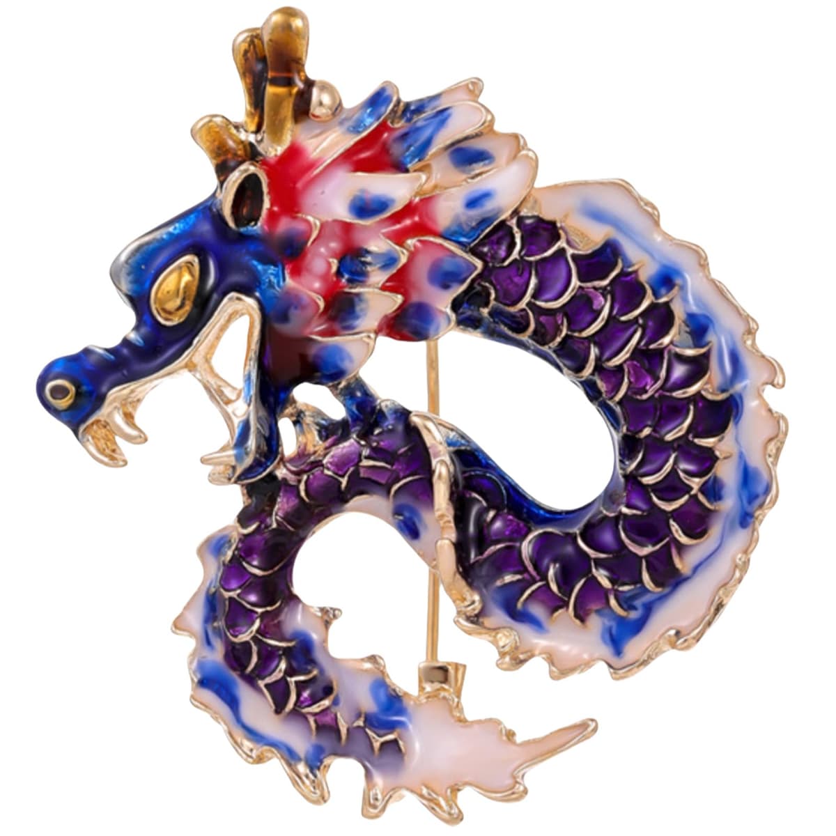 FAIRYGATE Gold Pin for Dress Brooch Crystal Pins Badge Enamel Lapel Brooches for Women Jewelry Decoration for Birthday Dating Party Anniversary UC31 — view 46