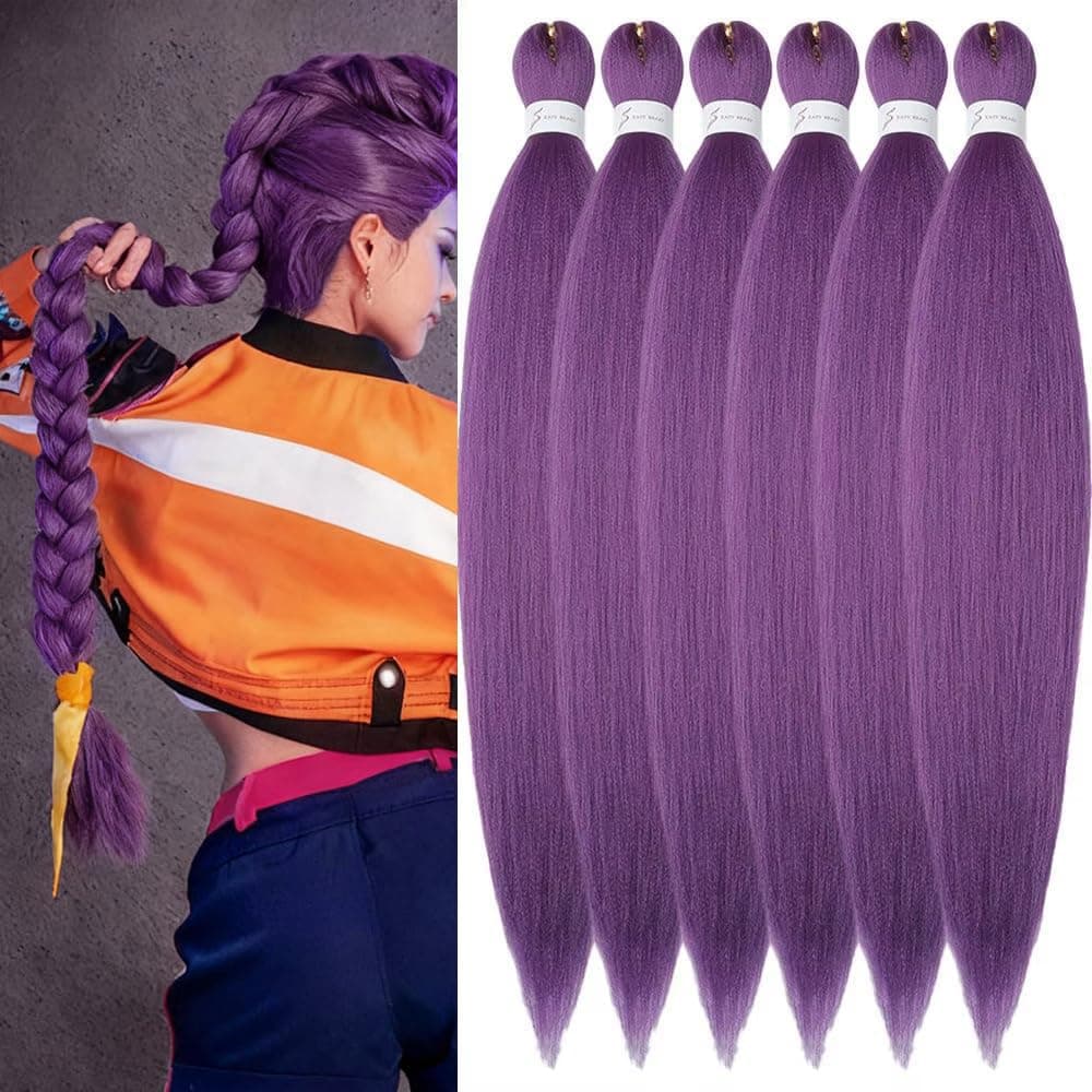 YDDM Capelli Per Treccine Africane Azul Extension Treccine Texture Yaki Easy Install per Principianti 26 Pollici 3 Pezzi Capelli Leggeri e Naturali per Box Braids, Twist e Crochet — view 69