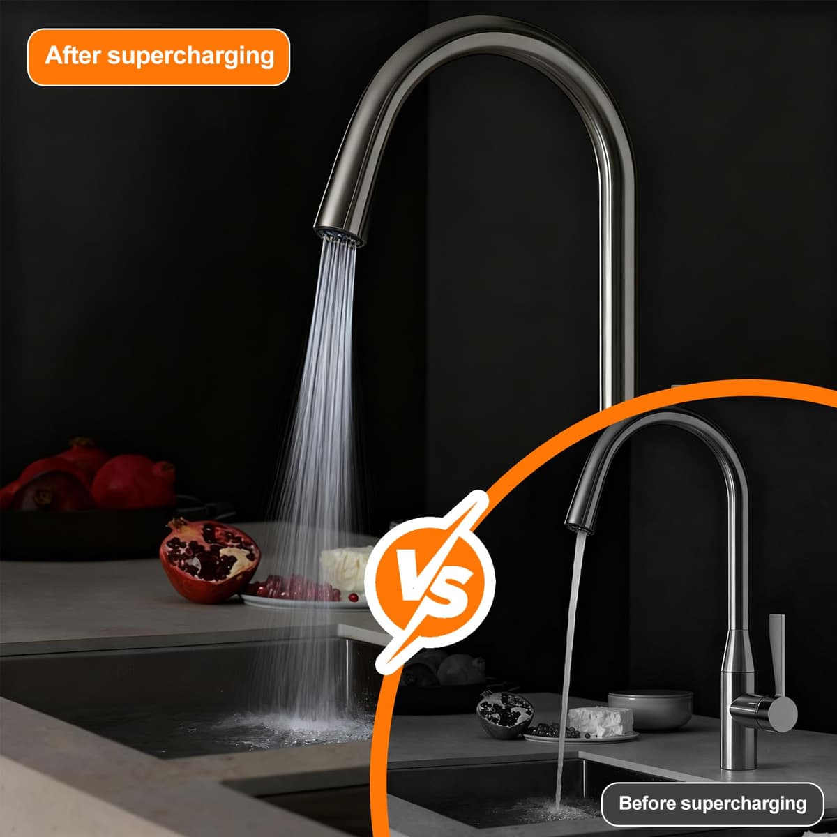 CPROSP Bomba de Agua 12v, 17L/min 60W, Bomba de Membrana Autocebante para Autocaravana, Bomba de Diafragma con Interruptor de Presión, 3,8Bar (55Psi), para Caravanas, Autocaravanas, Barcos — view 4