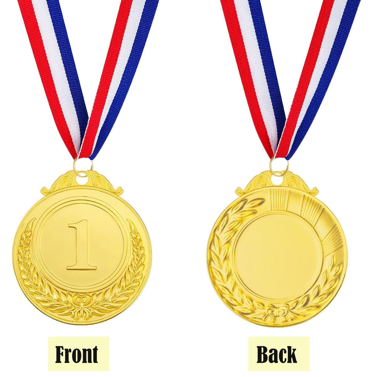 9 Piezas Ganador Medallas de Metal, Medallas de Oro Medallas de Plata Medallas de Bronce con Cintas para Niños Fiestas Decoraciones y Premios Deportivos Día del Deporte Escolar 5.0cm — view 2