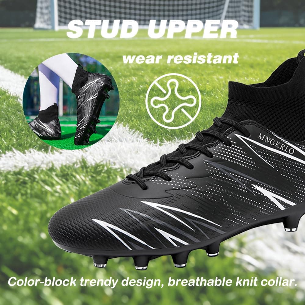 Men's Football Boots Outdoor Spike Cleats Soccer Shoes Women's Astro Turf Trainers Professional Athletics Sneakers Teenager Competition Sport Futsal Shoes — view 4