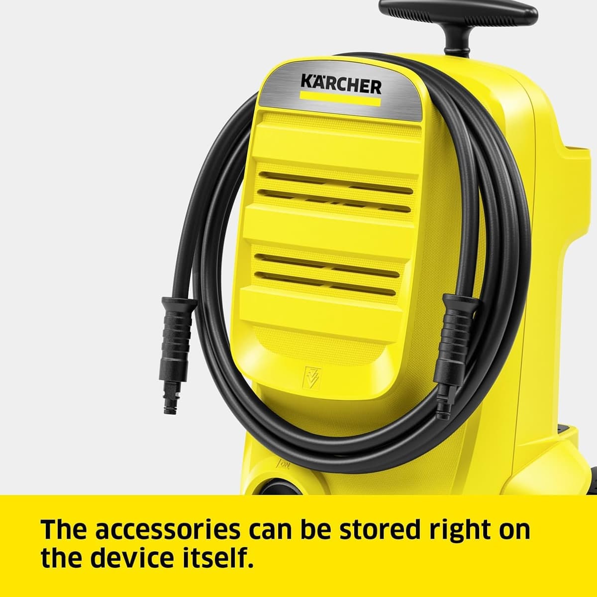 Kärcher K 3 Classic Home pressure washer, pressure: max. 120 bar, flow rate: 380 l/h, area: 25 m²/h, water filter, weight: 4.2 kg, high-pressure hose and gun, dirt blaster, spray lance, Home Kit — view 7