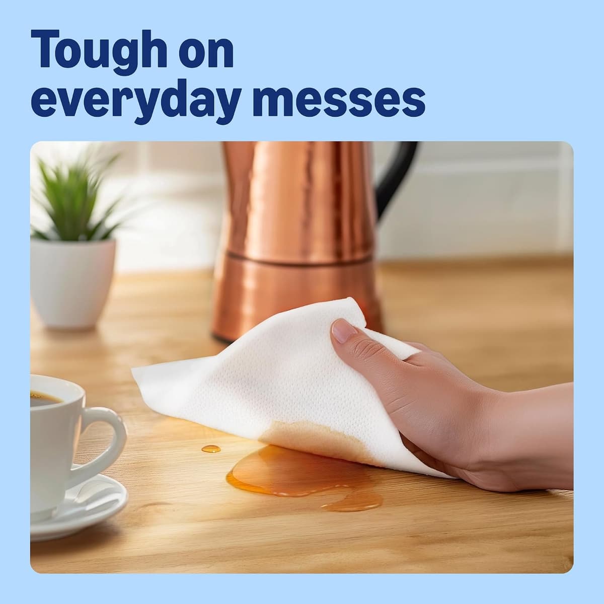 by Amazon Super Absorbent Kitchen Towel, 3-ply, 3 Rolls (1 Pack of 3), 80 Sheets per Roll, FSC Certified — view 3