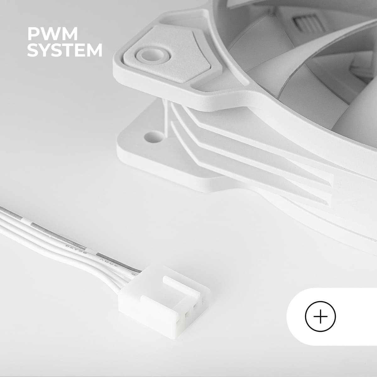 Mars Gaming MF-PWMX2, Kit 2 Ventiladores 120mm, Ultra silenciosos FDB 12dB, Sistema Anti-vibraciones, Sistema PWM, Blanco — view 5
