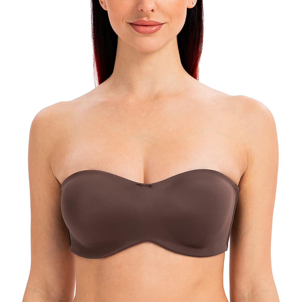 MELENECA Women's Strapless Minimizer Multiway for Large Bust Unlined Seemless Underwire Bandeau Bra — view 23