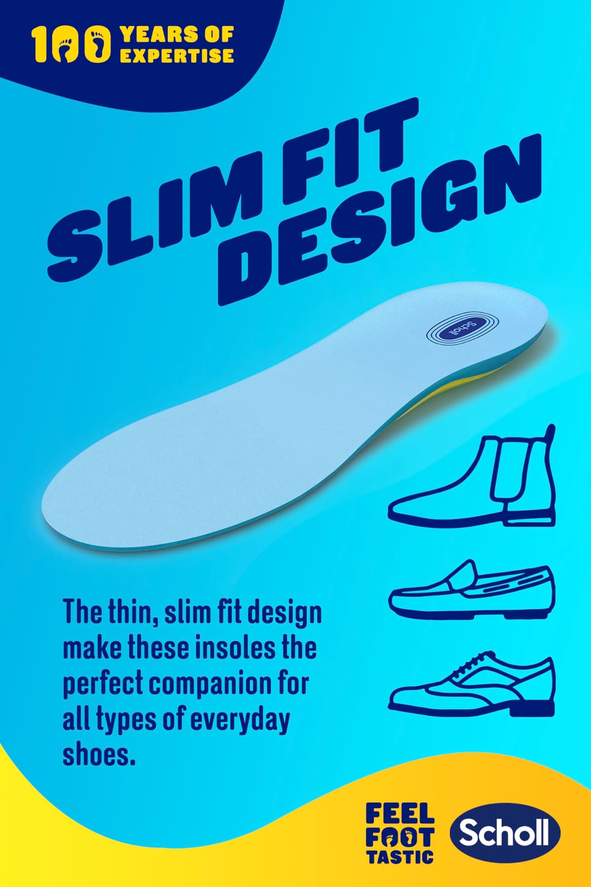Scholl GelActiv Every Day Insoles for Men - Anti Foot Fatigue Comfort Insoles - Insoles for Walking/Hiking - Trim to Fit Your Walking Boot/Shoes - UK Size 7-12, 1 Pair — view 5