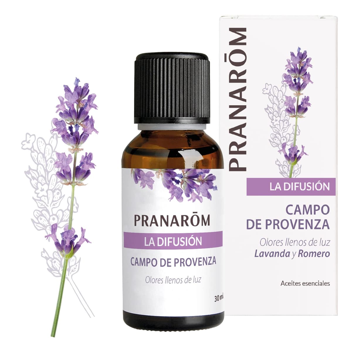 PRANAROM - Zen - Difusión - Aceites Esenciales 100% Puros, Naturales y Bio - Mezcla Que Favorece la Relajación y la Tranquilidad - Cítricos Calmantes y Cedro Mistico - Difusión Atmosférica - 30ml — view 2