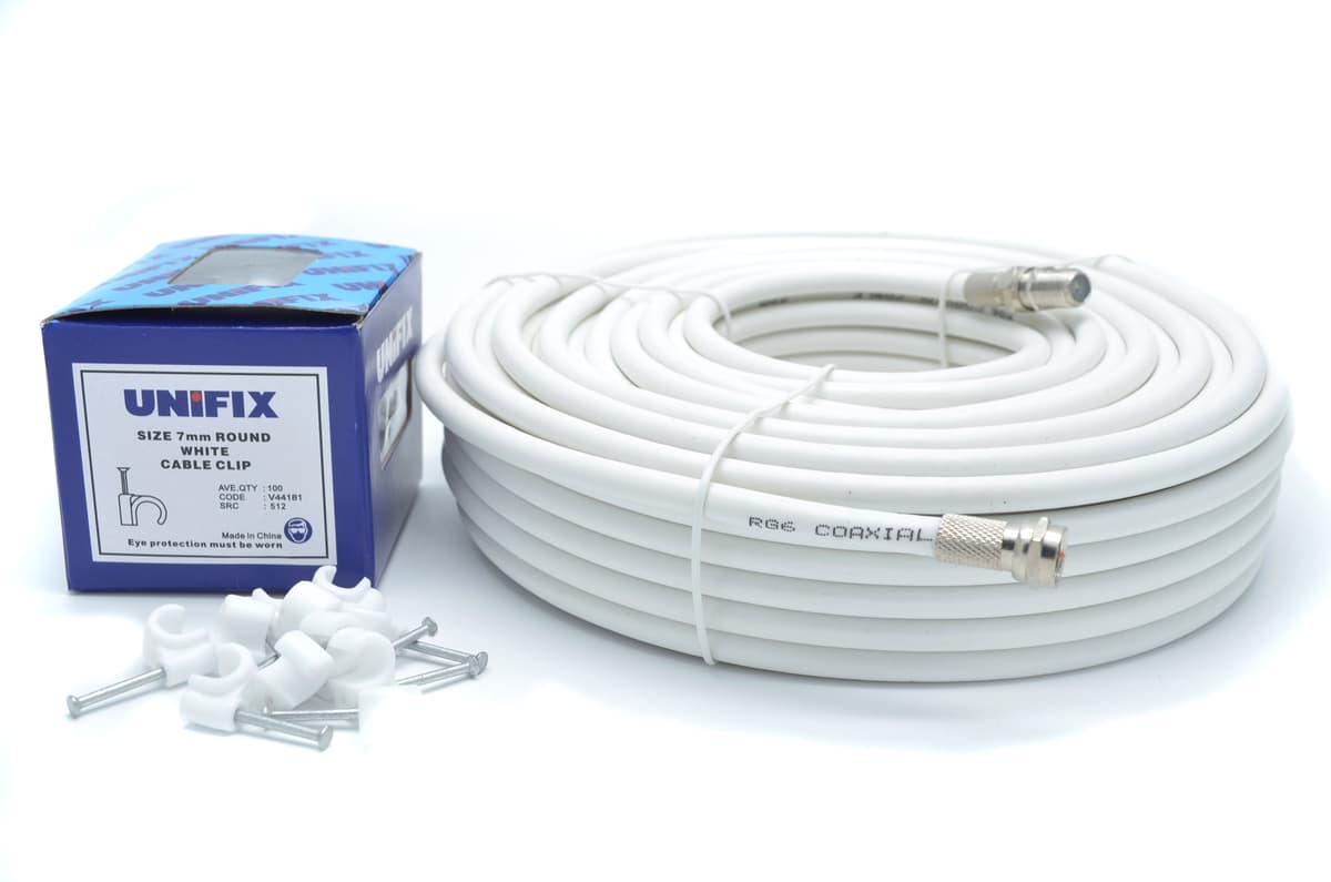 3M White Coax Cable For Virgin Media, Sky TV, Broadband Extension and Tivo & Superhub (3M, WHITE) — view 5