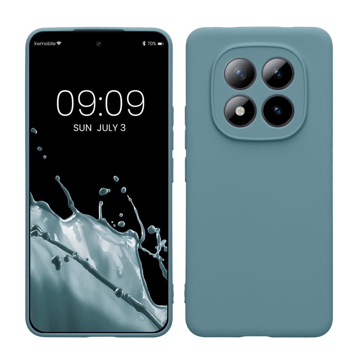 kwmobile Carcasa Compatible con Xiaomi Redmi Note 14 Pro 5G / Poco X7 Funda - Funda Ultrafina de TPU con Bordes elevados - Lavanda Metalizado — view 106