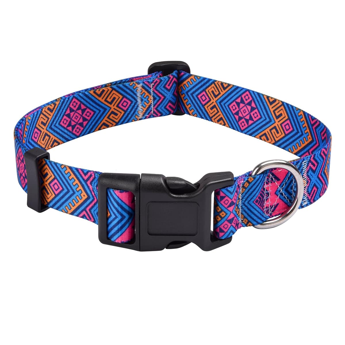 Mihqy Dog Collar for Small Dogs, Cute Small Medium Large Dog Pet Collar, with Floral Patterns, Soft Adjustable for Boy Girl Female Male Puppy Dog Collar(Floral Pink,S) — view 22