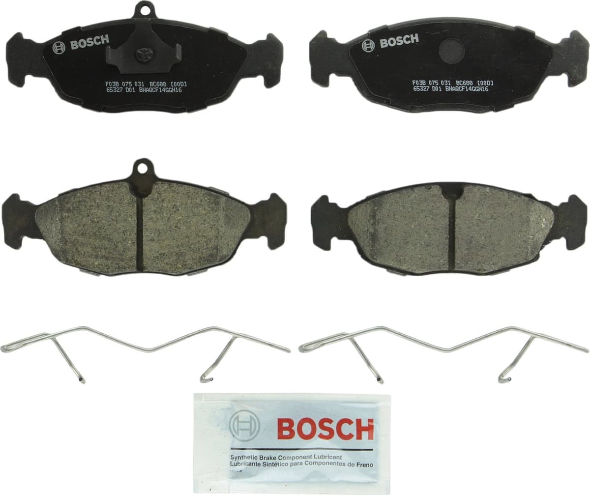 Bosch BC914 QuietCast Premium Ceramic Disc Brake Pad Set For: Acura ILX; Honda Accord, Civic, CR-V, Element, Fit, Front — view 108