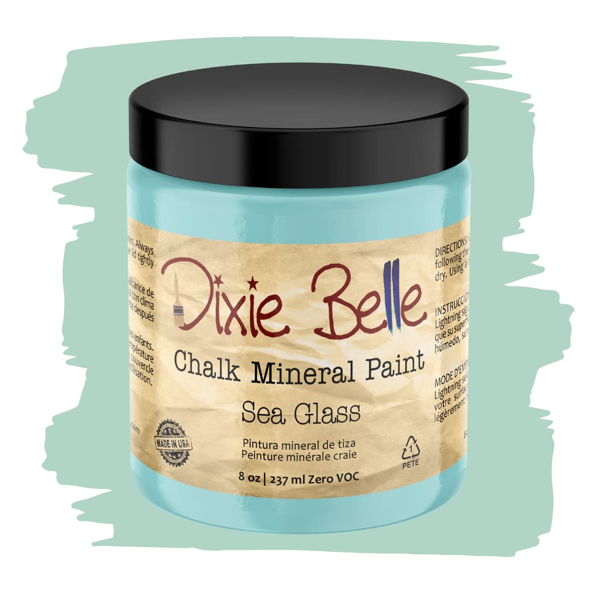 Dixie Belle Paint Company Chalk Finish Furniture Paint - Caviar (32oz) - Matte Black Chic Chalk Mineral DIY Furniture Paint — view 77