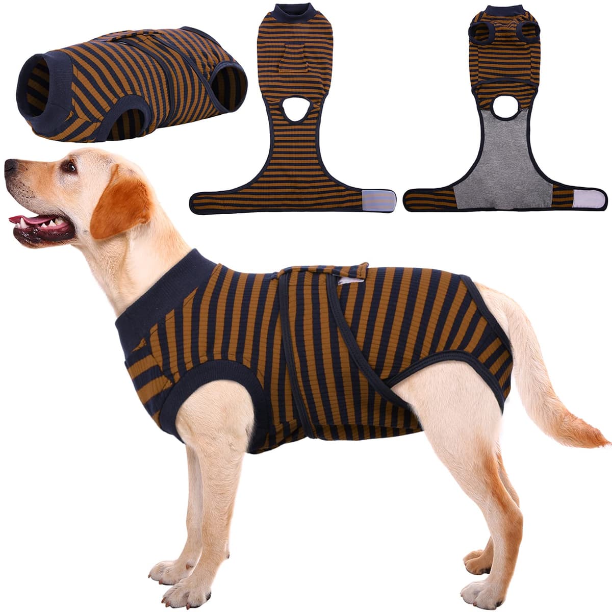 Kuoser Traje de recuperación de Perro para Hombre/Mujer, Camiseta para Cachorros después de la cirugía, Alternativa de Cuello electrónico para Mascotas pequeño, Mediano y Grande — view 26