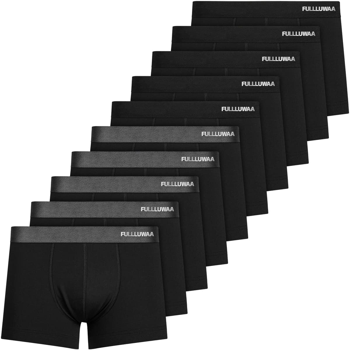 Fullluwaa Calzoncillos Hombre Boxer,Boxer Hombre Pack(Pack de 10),de Algodon,cómodo y Ajustado