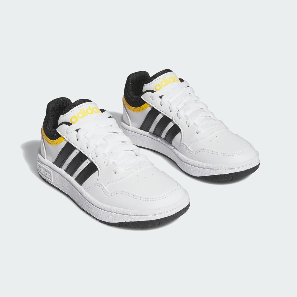 adidas Hoops Shoes 1 UK Cloud White Core Black Bold Gold — view 4