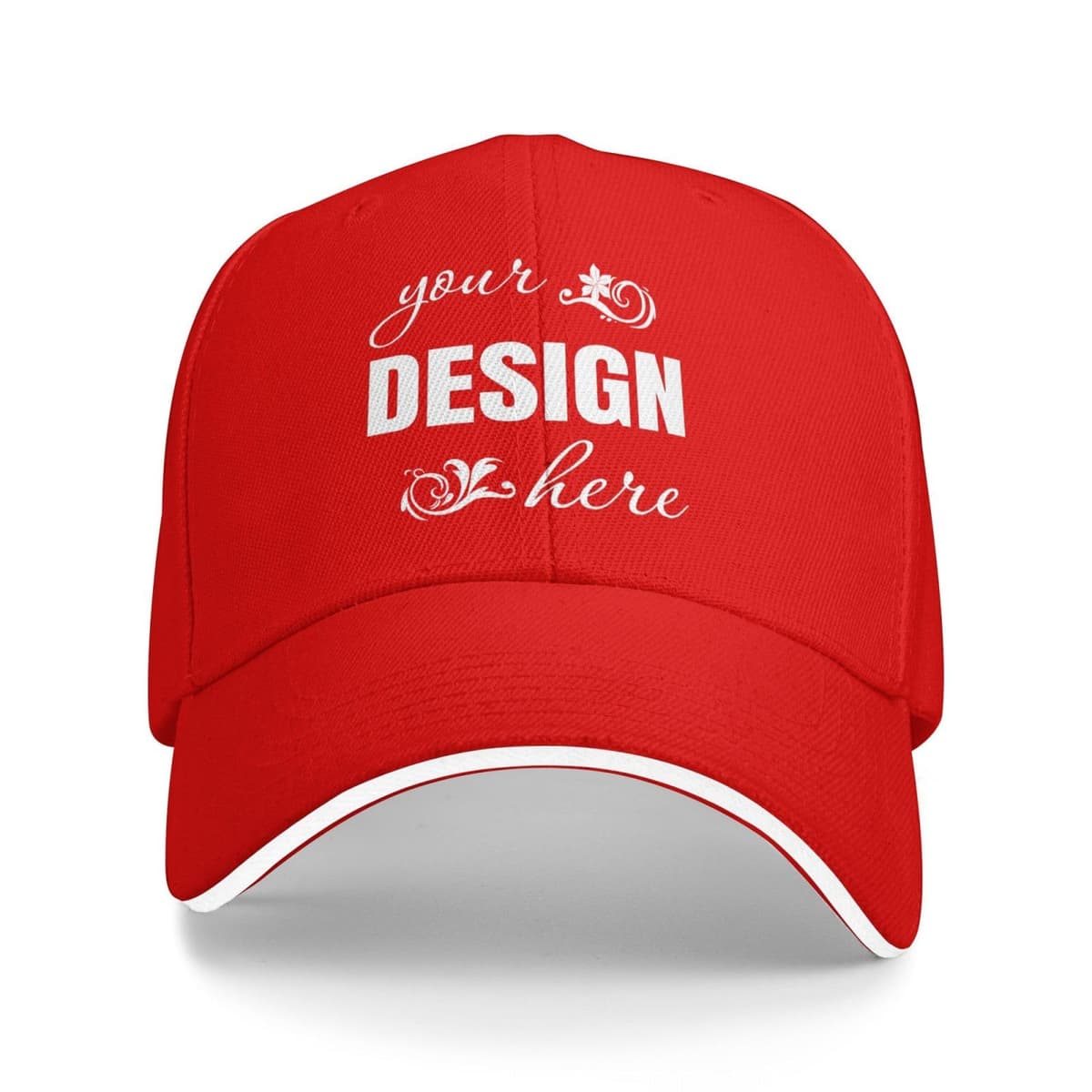 Gorra de Béisbol Personalizada - Diseña tu Propia Gorra con Foto y Texto, Gorra de Sándwich Ajustable para Hombre y Mujer, Gorra Deportiva Estructurada y Transpirable — view 9