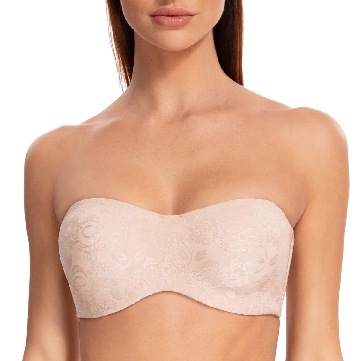MELENECA Women's Strapless Minimizer Multiway for Large Bust Unlined Seemless Underwire Bandeau Bra — view 7