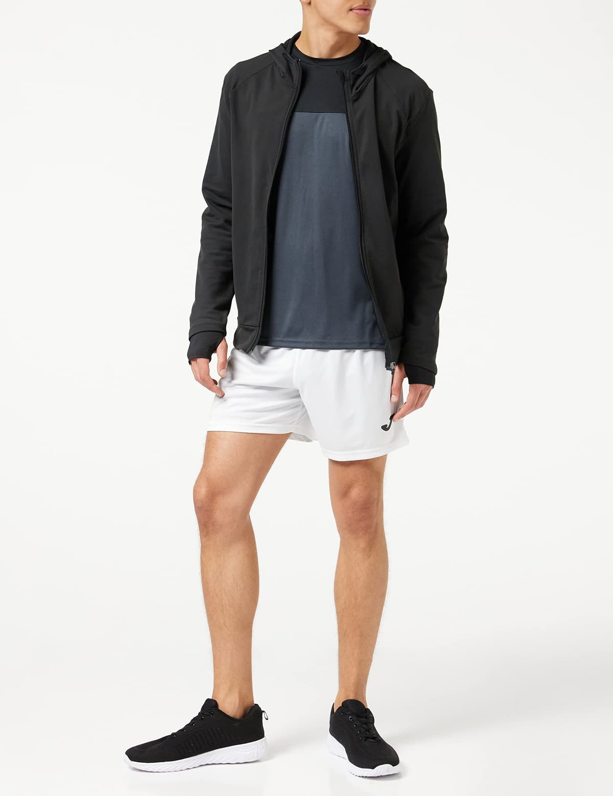 Joma- Sudadera para Hombre , 6XS - 3XL - Cálida y Transpirable, Evita entrada de Frío con Media Cremallera, Bajo y Puños en Rib - Winner — view 2