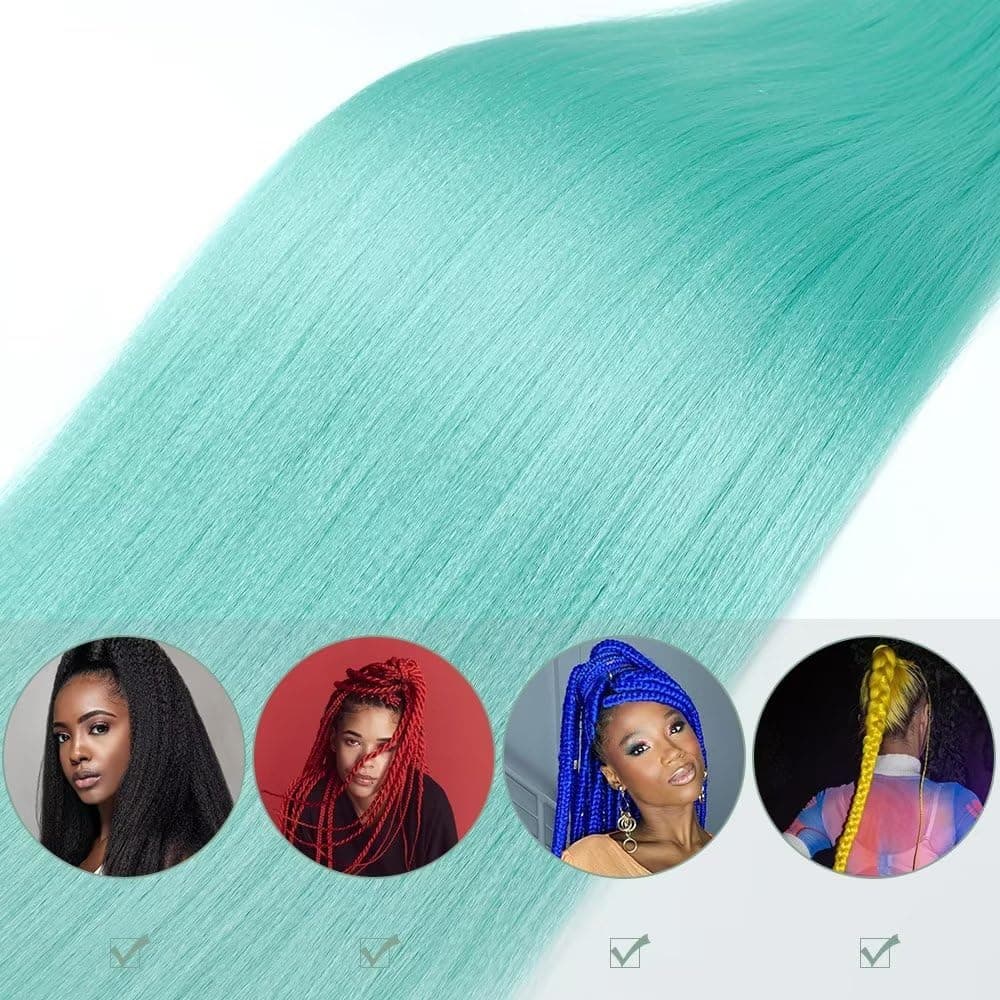 YDDM Capelli Per Treccine Africane Morado Extension Treccine Texture Yaki Easy Install per Principianti 32 Pollici 3 Pezzi Capelli Leggeri e Naturali per Box Braids, Twist e Crochet — view 97