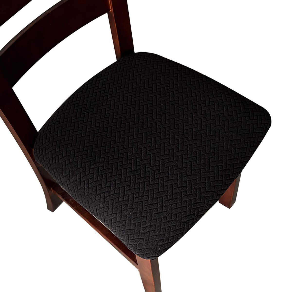 Genina Seat Covers for Dining Room Chair Seat Slipcovers Kitchen Chair Covers (Taupe, 4 Pcs) — view 12