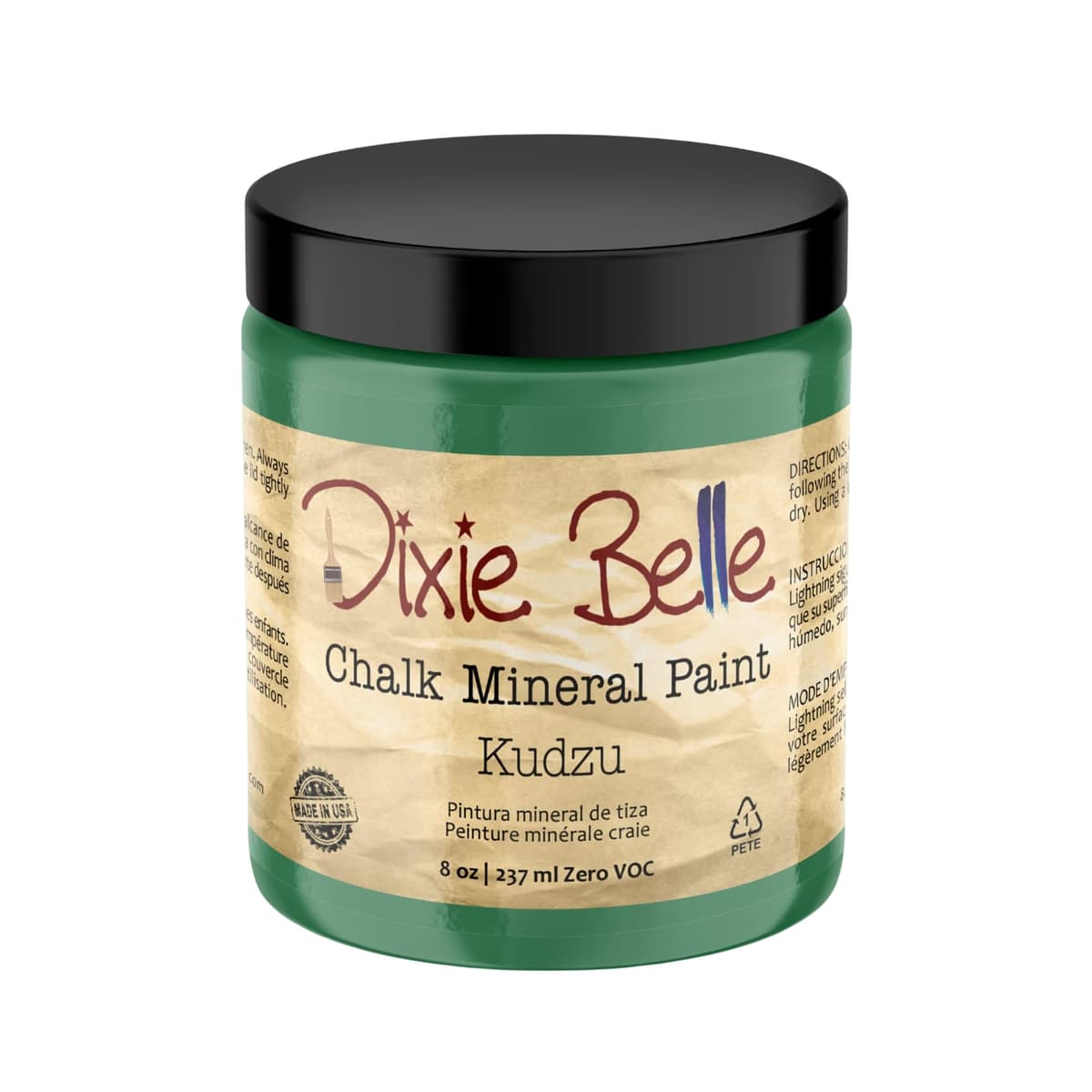Dixie Belle Paint Company Chalk Finish Furniture Paint - Caviar (32oz) - Matte Black Chic Chalk Mineral DIY Furniture Paint — view 159