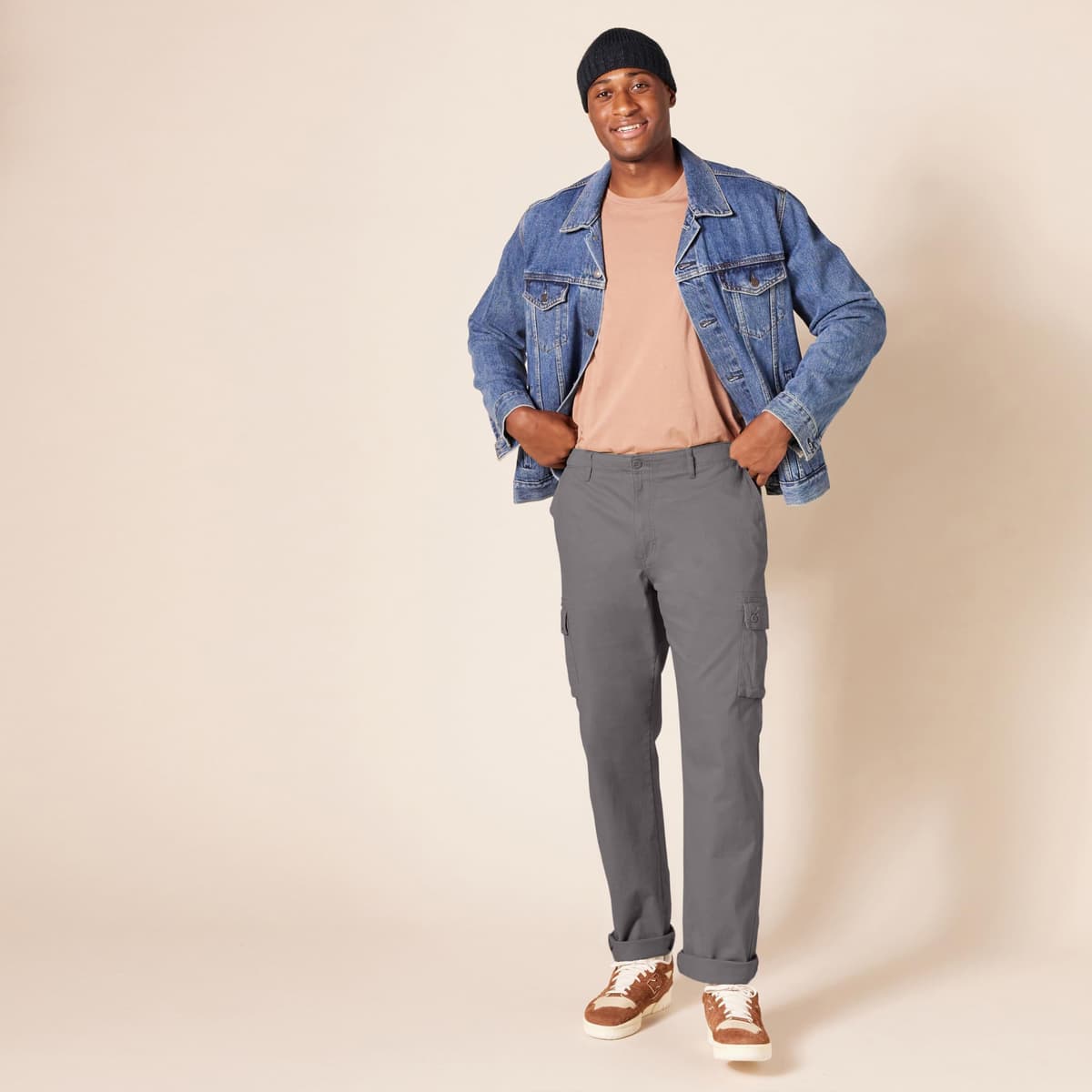 Amazon Essentials Men's Straight Fit Stretch Cargo Work Trousers (Available in Big & Tall) — view 7
