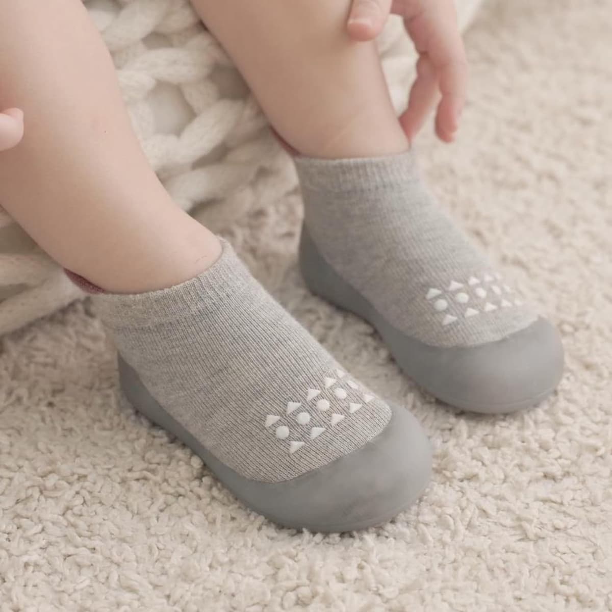 Baby Walking Sock Shoes Infant Non-Slip Breathable Slippers with Soft Rubber Sole Baby Boys Girls Sneakers — view 4