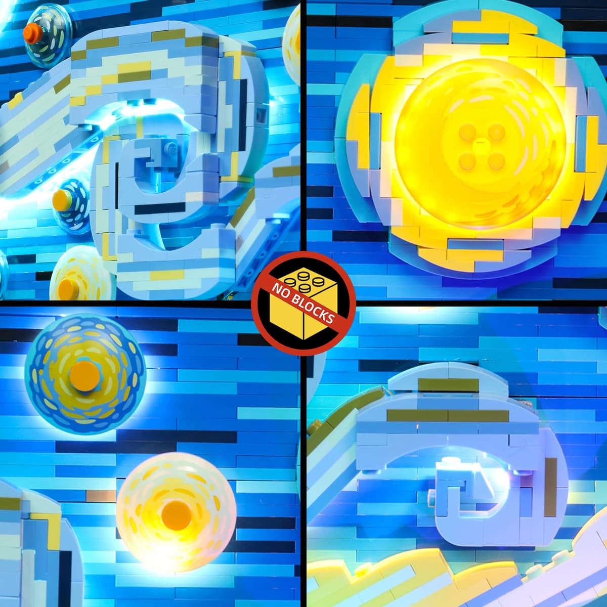 21333 LEGO Ideas Starry Night VIncent Van Gogh Kit de luz LED regalo creativo para adultos (juego sin modelo) — view 5