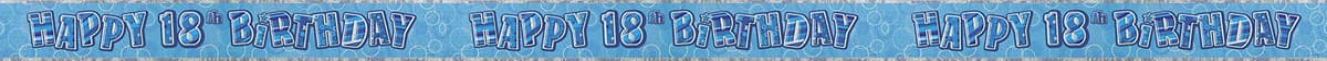 Unique Party 92068 - 9ft Foil Glitz Pink Happy 80th Birthday Banner — view 257