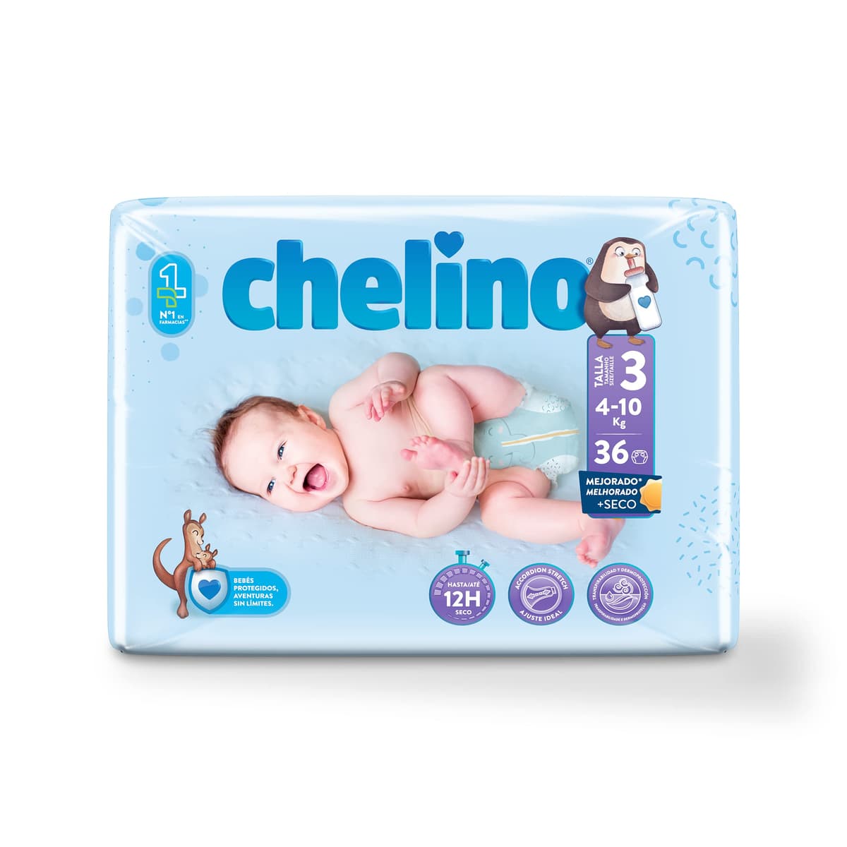 Chelino Pañales infantiles Talla 5 (13-18kg), 30 Unidades ( Paquete de 1) — view 14