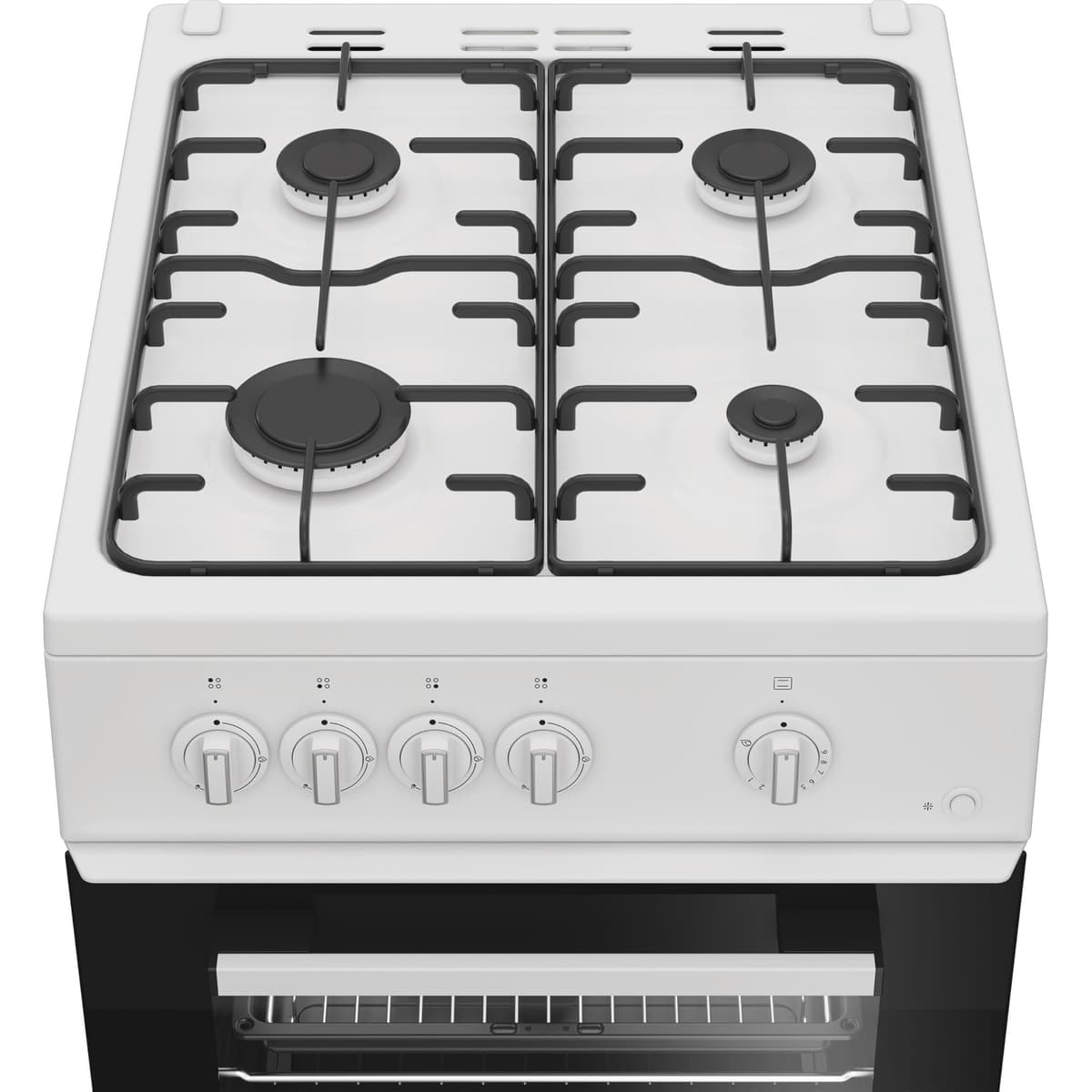 Indesit I5G1KMW 50cm wide Single Oven Gas Cooker - White - A/A Rated — view 5
